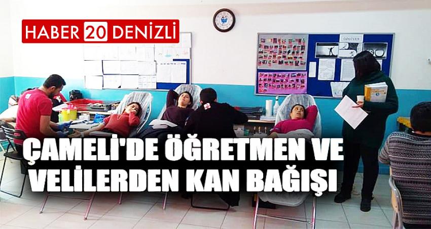 Çameli'de Öğretmen ve Velilerden Kan Bağışı