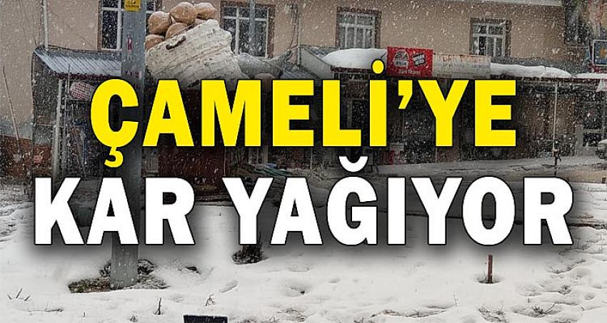 ÇAMELİ'YE KAR YAĞIYOR