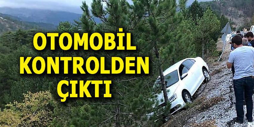 OTOMOBİL KONTROLDEN ÇIKTI