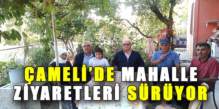 ÇAMELİ'DE MAHALLE ZİYARETLERİ SÜRÜYOR