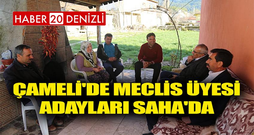 ÇAMELİ'DE MECLİS ÜYELERİ ADAYLARI SAHA'DA