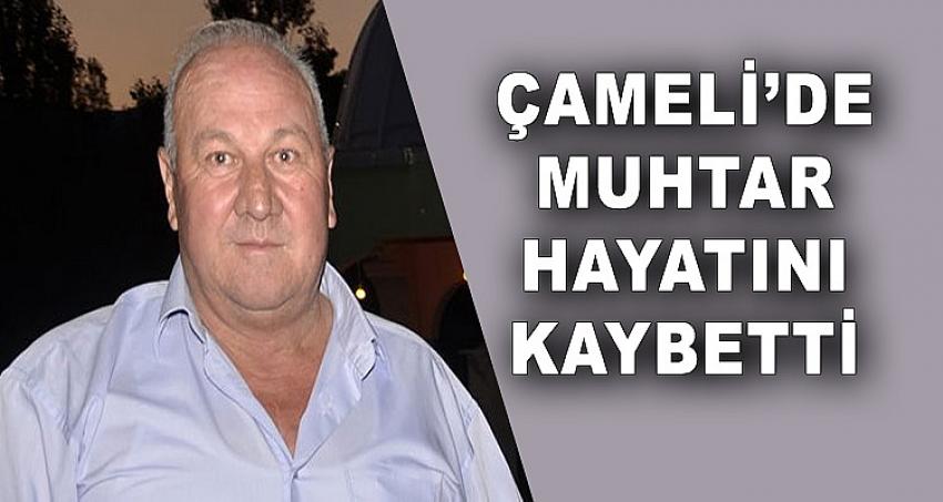 ÇAMELİ'DE MUHTAR HAYATINI KAYBETTİ