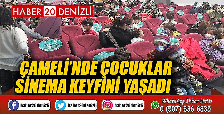 Çameli’nde çocuklar sinema keyfini yaşadı