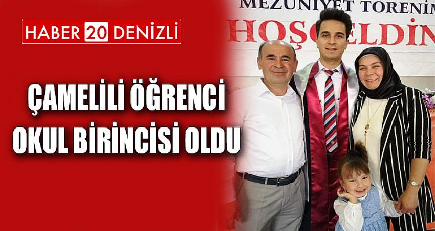 Çamelili Öğrenci Okul Birincisi Oldu