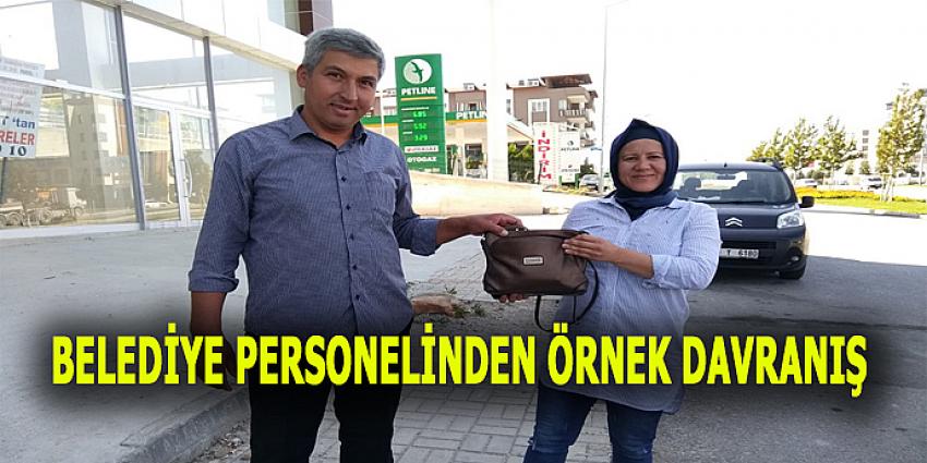 BELEDİYE PERSONELİNDEN ÖRNEK DAVRANIŞ