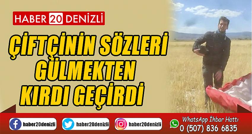 Çameli'nden uçan Kanadalı paraşütçü Burdur’da ekili tarlaya indi, çiftçinin sözleri gülmekten kırdı geçirdi