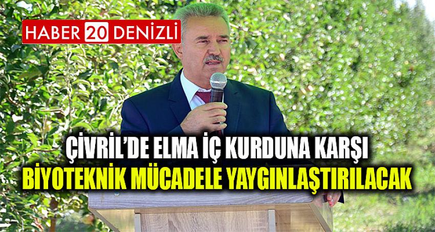 Çivril’de Elma İç Kurduna Karşı Biyoteknik Mücadele Yaygınlaştırılacak