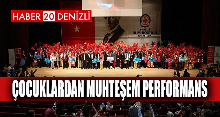 Çocuklardan muhteşem performans 