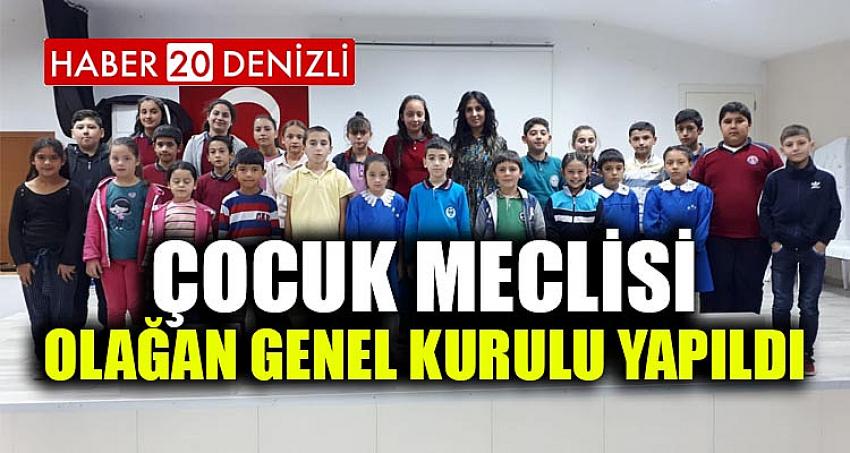 Çocuk Meclisi Olağan Genel Kurulu Yapıldı