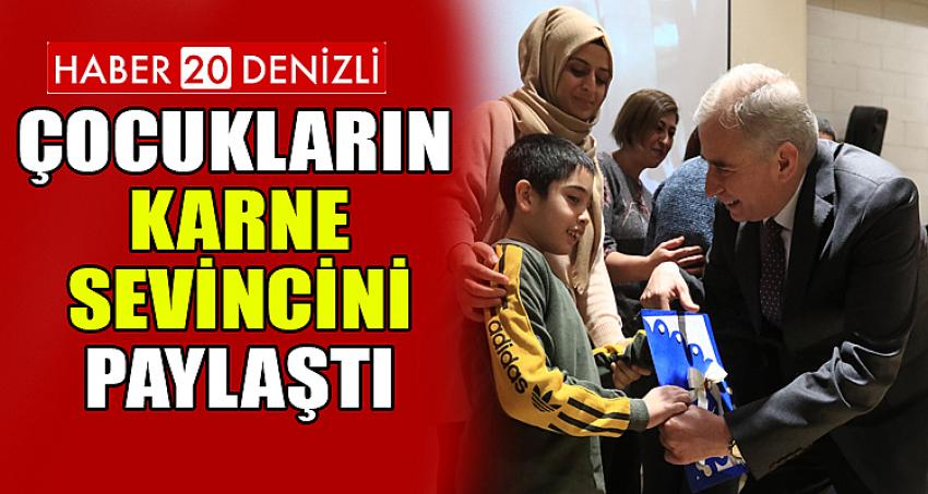 Başkan Osman Zolan, çocukların karne sevincini paylaştı