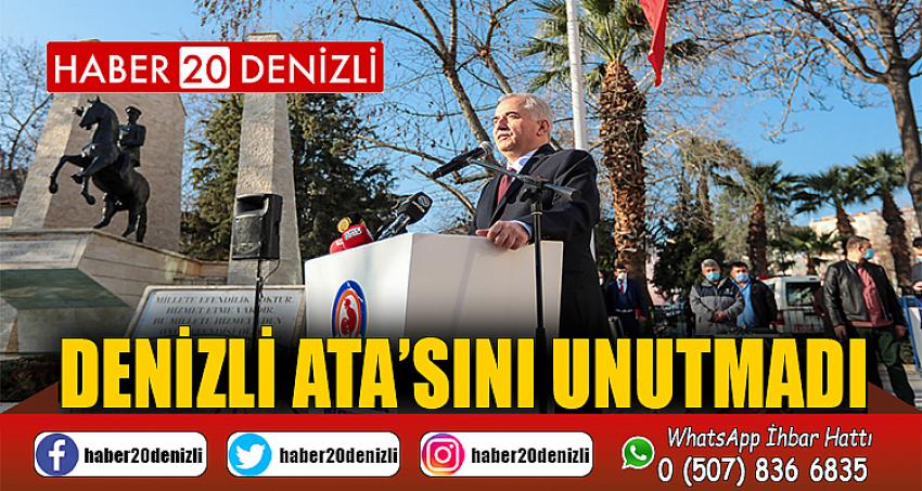 Büyük Önder Atatürk'ün Denizli'ye gelişinin 90. yılı anıldı