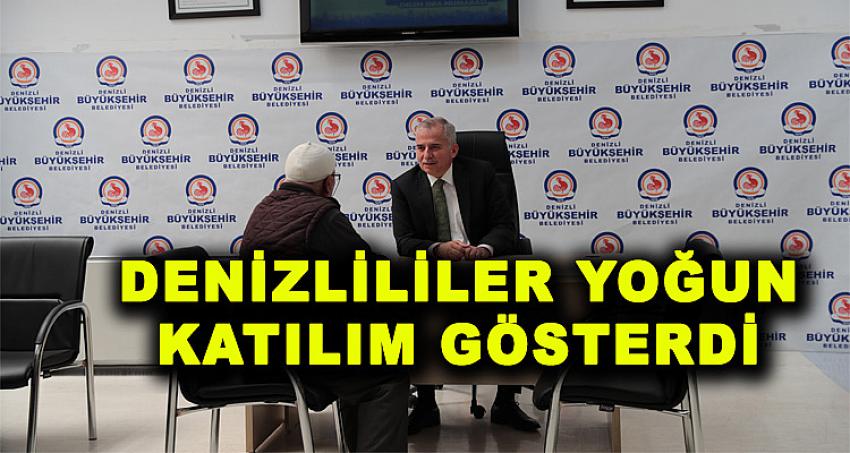 DENİZLİLİLER YOĞUN KATILIM GÖSTERDİ