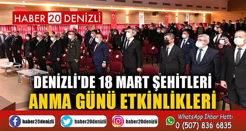 Denizli'de 18 Mart Şehitleri Anma Günü etkinlikleri