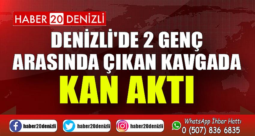 Denizli'de 2 genç arasında çıkan kavgada kan aktı