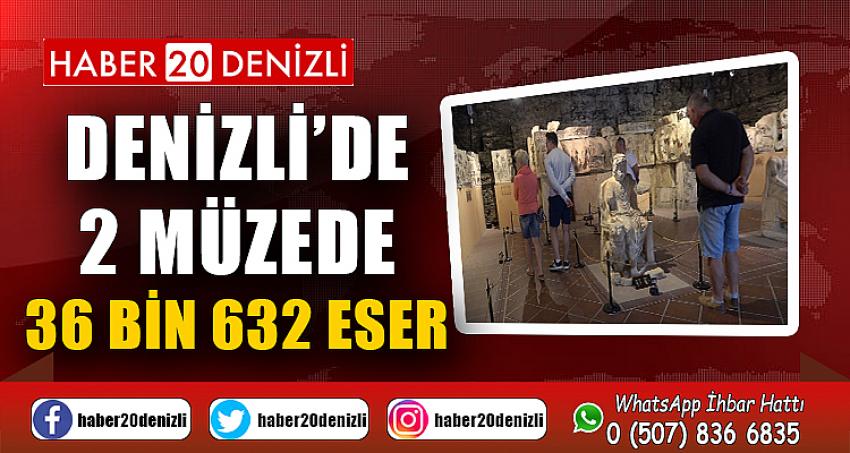 Denizli’de 2 müzede toplam 36 bin 632 eser