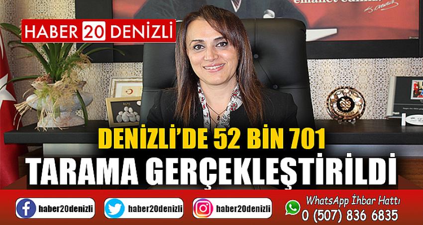 Denizli’de 52 bin 701 tarama gerçekleştirildi