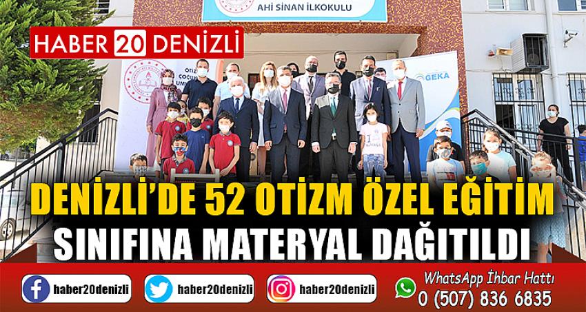 Denizli’de 52 otizm özel eğitim sınıfına materyal dağıtıldı