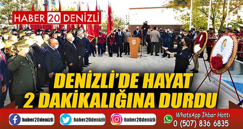 Denizli’de hayat 2 dakikalığına durdu