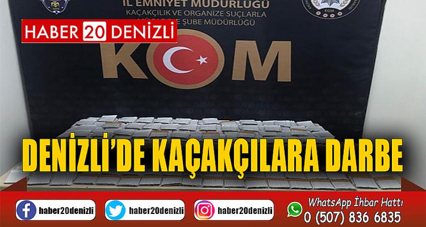 Denizli’de kaçakçılara darbe