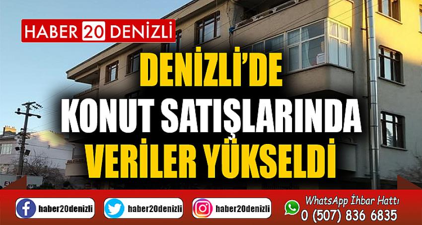 Denizli’de konut satışlarında veriler yükseldi