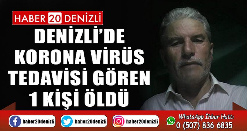 Denizli’de korona virüs tedavisi gören 1 kişi öldü