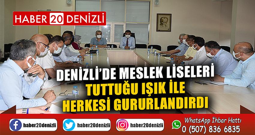 Denizli’de meslek liseleri tuttuğu ışık ile herkesi gururlandırdı