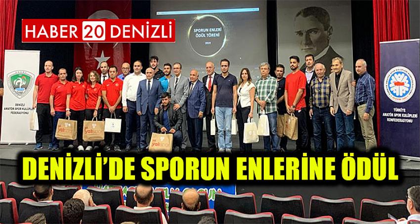 DENİZLİ’DE SPORUN ENLERİNE ÖDÜL