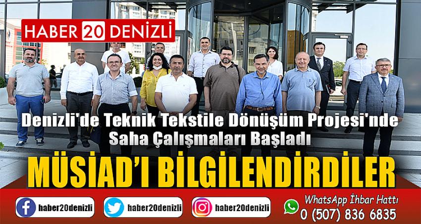 Denizli'de Teknik Tekstile Dönüşüm Projesi'nde Saha Çalışmaları Başladı