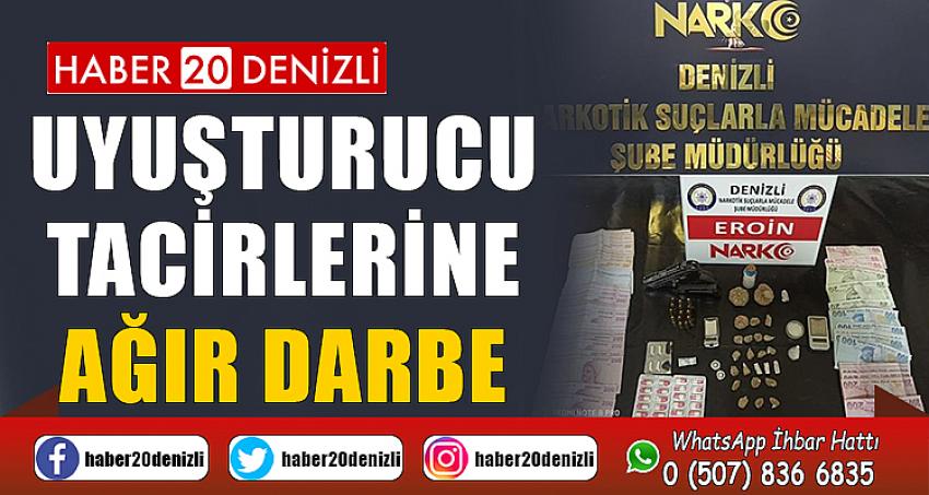 Denizli’de uyuşturucu tacirlerine ağır darbe