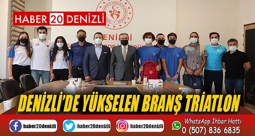 Denizli’de yükselen branş triatlon