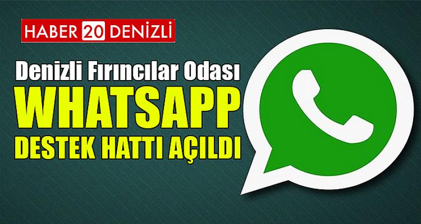 Denizli Fırıncılar Odası Whatsapp Destek Hattı Açıldı