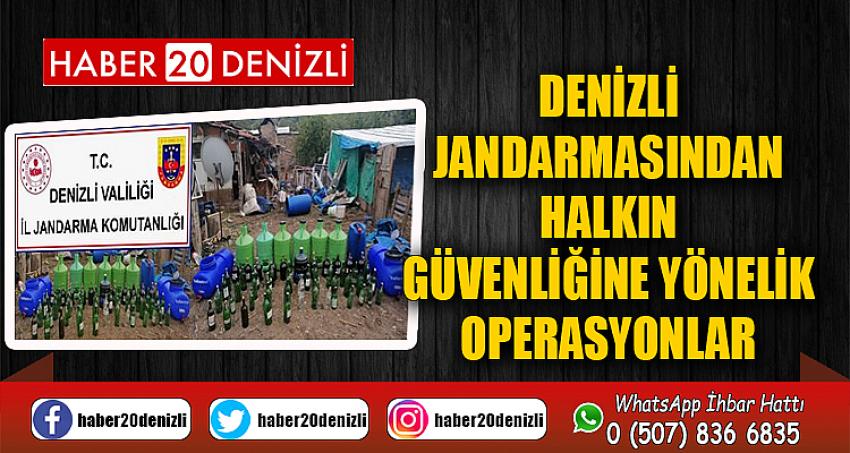 Denizli Jandarmasından halkın güvenliğine yönelik operasyonlar