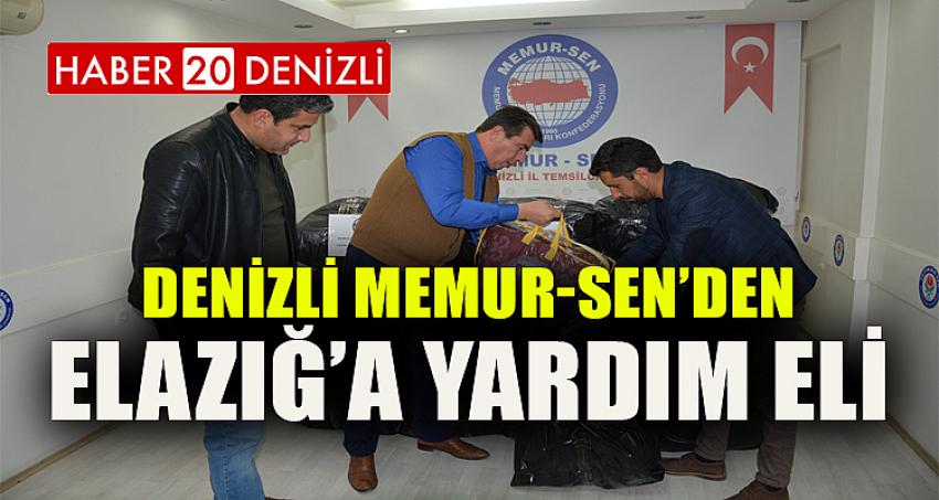 DENİZLİ MEMUR-SEN’DEN ELAZIĞ’A YARDIM ELİ