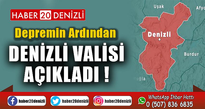 DENİZLİ VALİSİ AÇIKLADI !