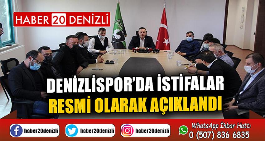 Denizlispor’da istifalar resmi olarak açıklandı