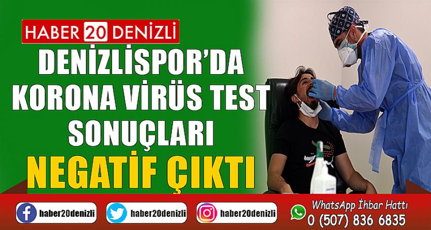 Denizlispor’da korona virüs test sonuçları negatif çıktı