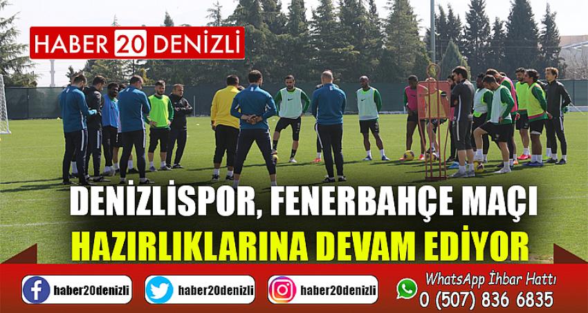  Denizlispor, Fenerbahçe maçı hazırlıklarına devam ediyor