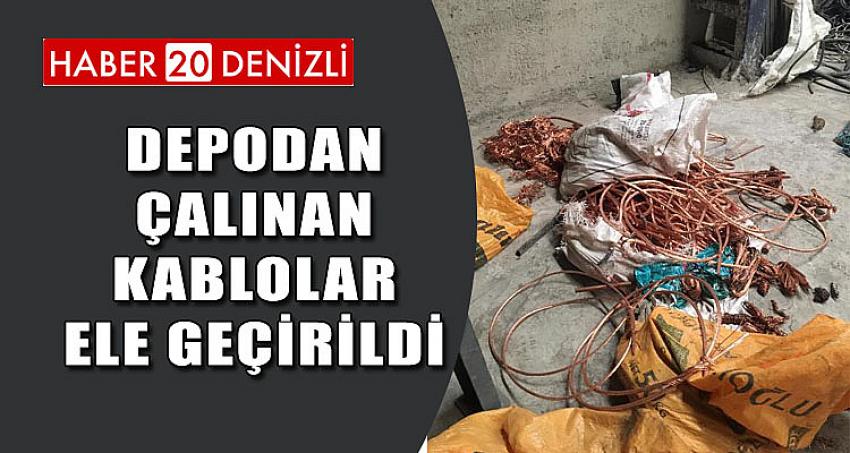 DEPODAN ÇALINAN KABLOLAR ELE GEÇİRİLDİ