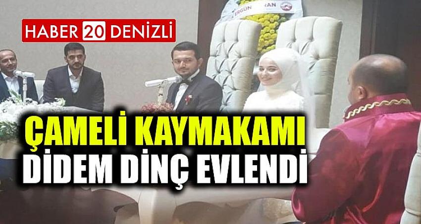 ÇAMELİ KAYMAKAMI DİDEM DİNÇ EVLENDİ