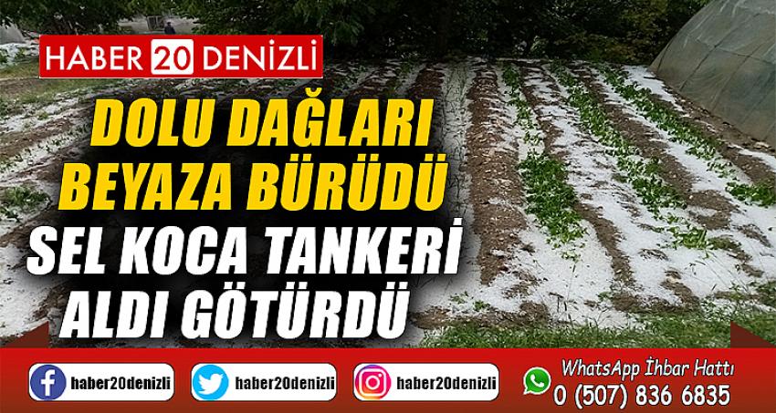 Dolu dağları beyaza bürüdü, sel koca tankeri aldı götürdü