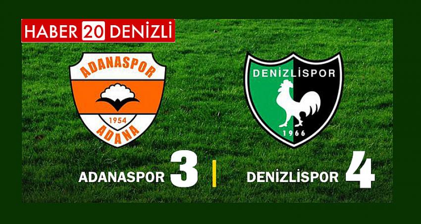 Adanaspor - Denizlispor maç sonucu: 3-4