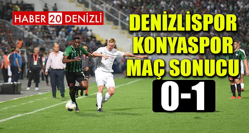 Denizlispor - Konyaspor maç sonucu: 0-1