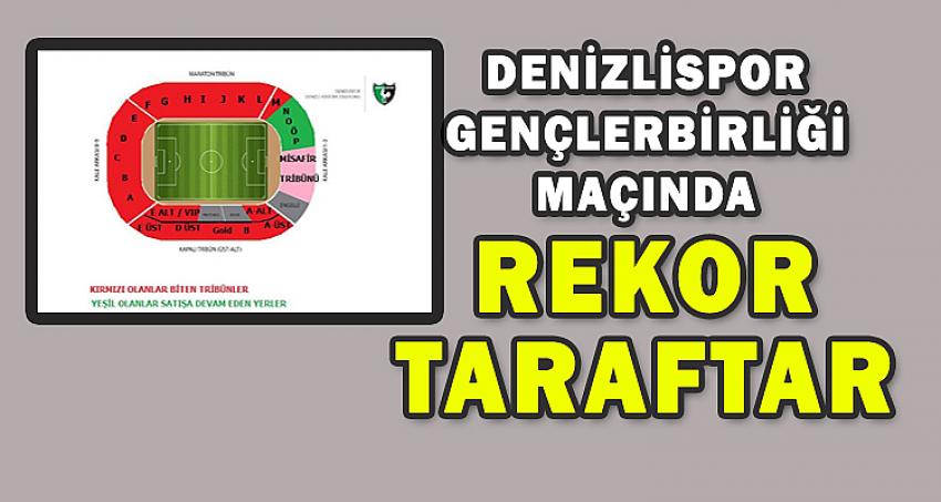 DENİZLİSPOR MAÇINDA REKOR TARAFTAR 