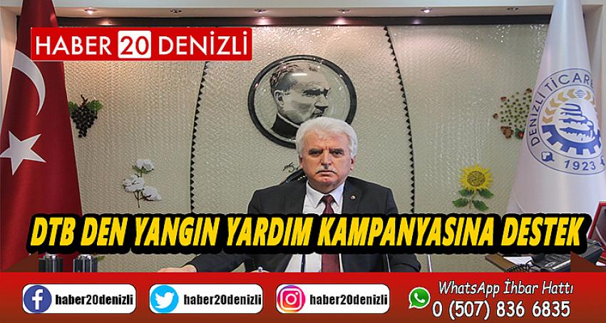 DTB’den Yangın Yardım Kampanyası’na 50 Bin TL Destek