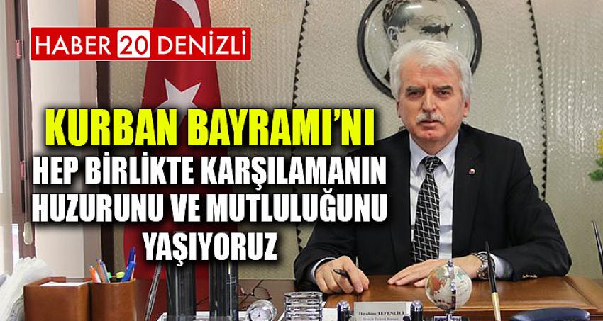 DTB Başkanı Tefenlili’den Kurban Bayramı Mesajı