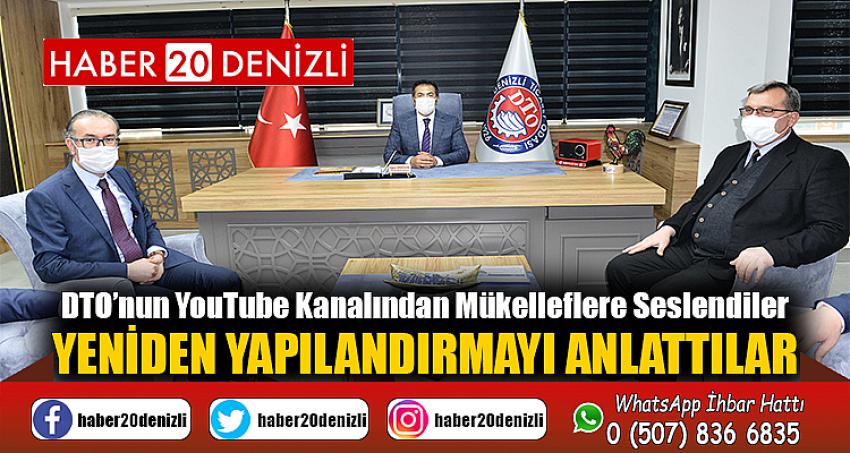 DTO’nun YouTube Kanalından Mükelleflere Seslendiler