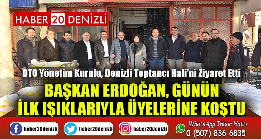 BAŞKAN ERDOĞAN, GÜNÜN İLK IŞIKLARIYLA ÜYELERİNE KOŞTU