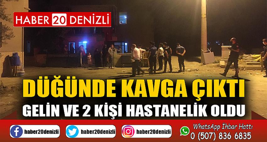 Düğünde kavga çıktı, gelin ve 2 kişi hastanelik oldu