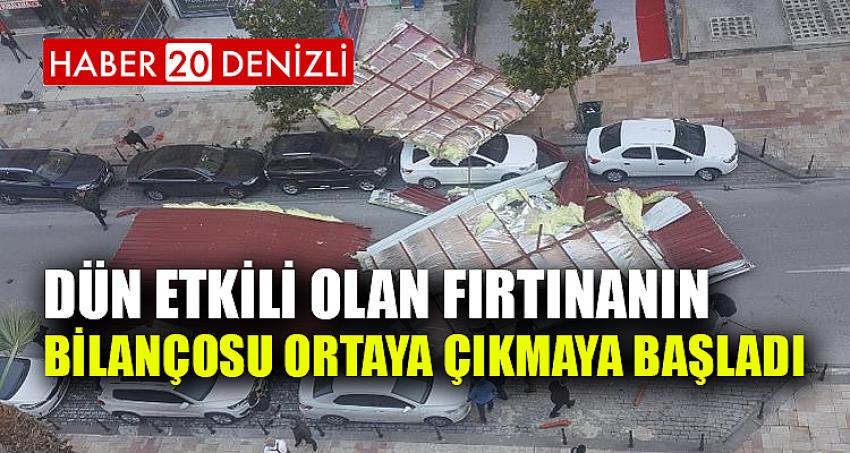 Dün etkili olan fırtınanın bilançosu ortaya çıkmaya başladı