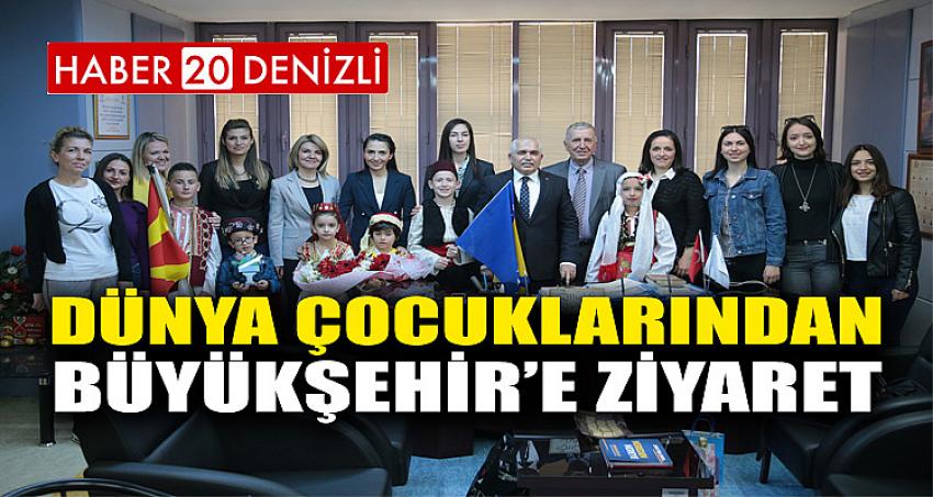 Dünya çocuklarından Büyükşehir’e ziyaret 